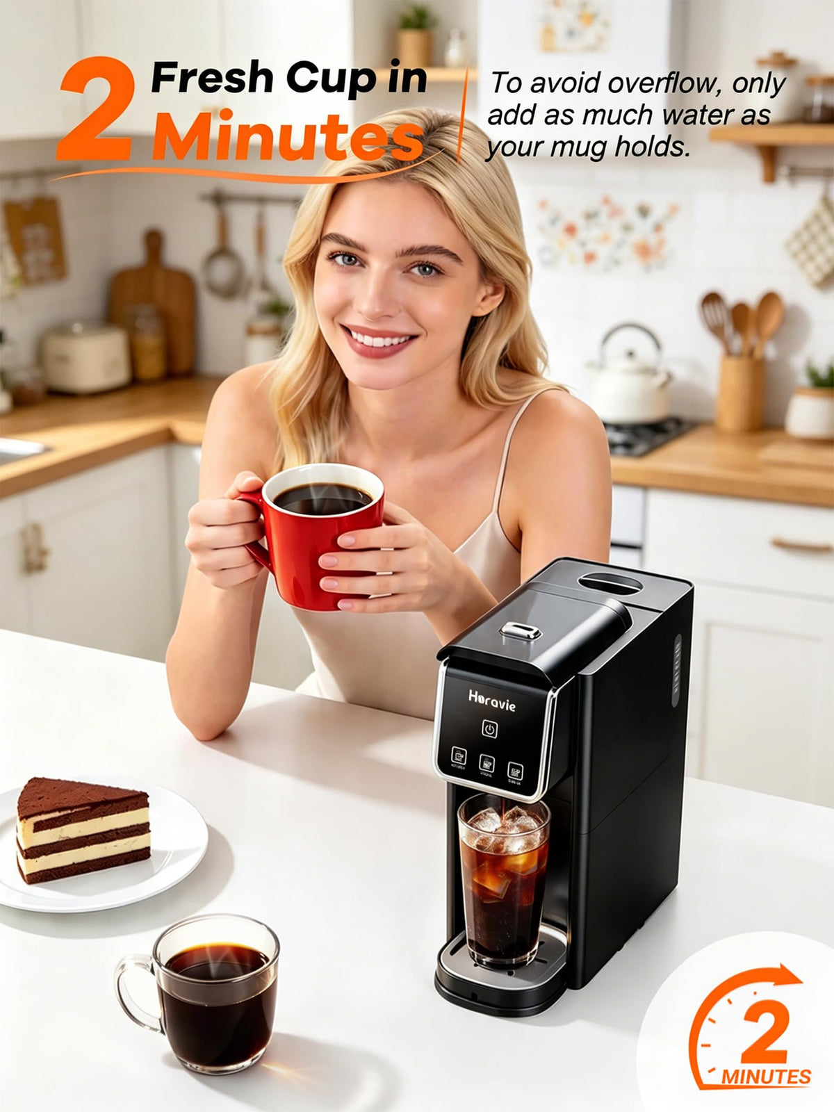 Black Single Serve Coffee Maker M956797