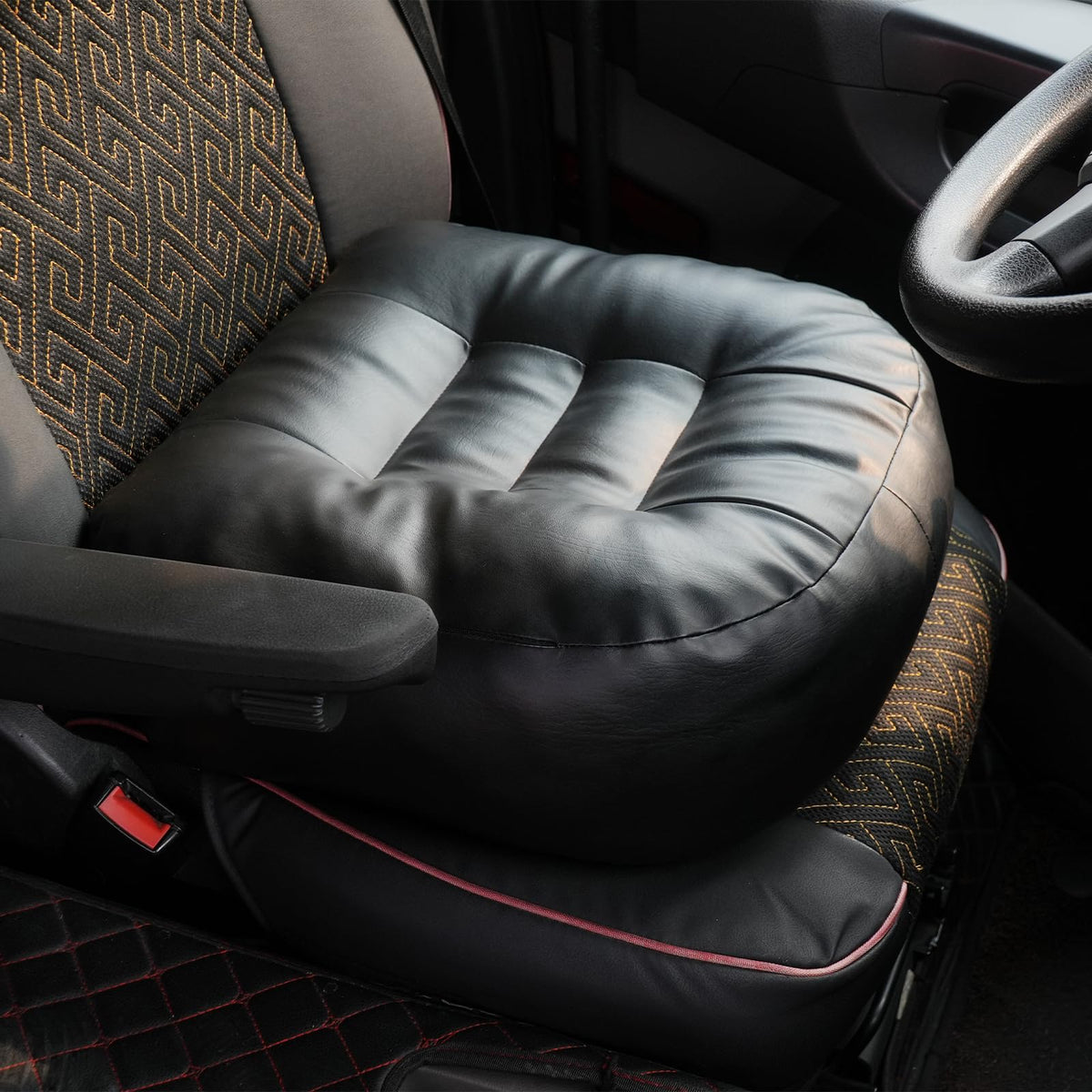 6 Inch Leather Car Booster Seat Cushion D586072