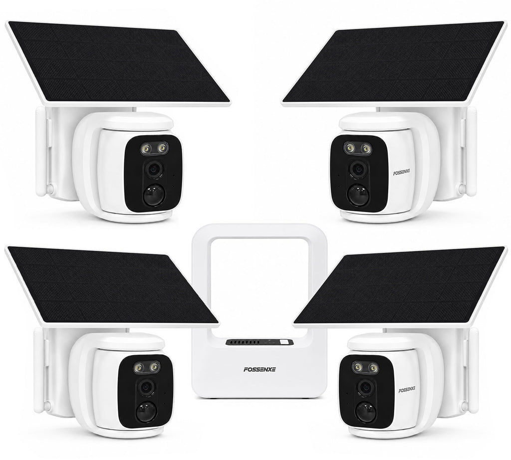 4 Pack Solar Security Cameras Wireless Outdoor 2K WiFi Camera System N321