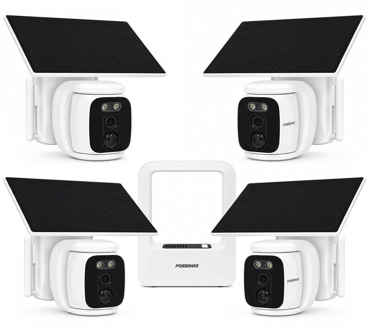 4 Pack Solar Security Cameras Wireless Outdoor 2K WiFi Camera System N321