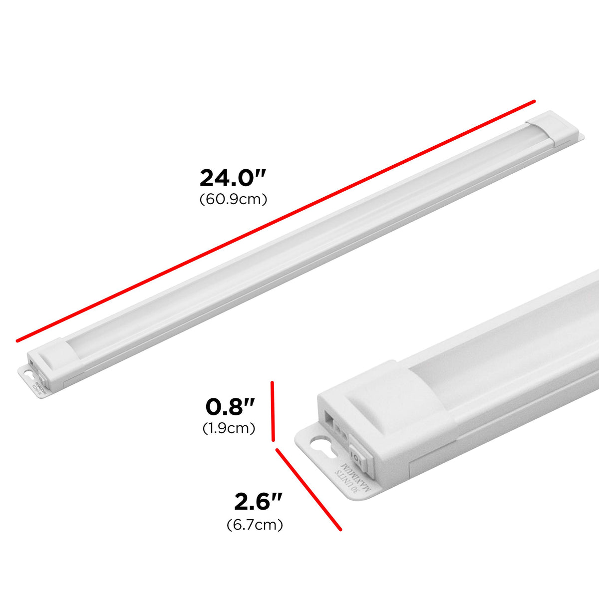 24 Inch Plug in Under Cabinet Light 2700K W3699