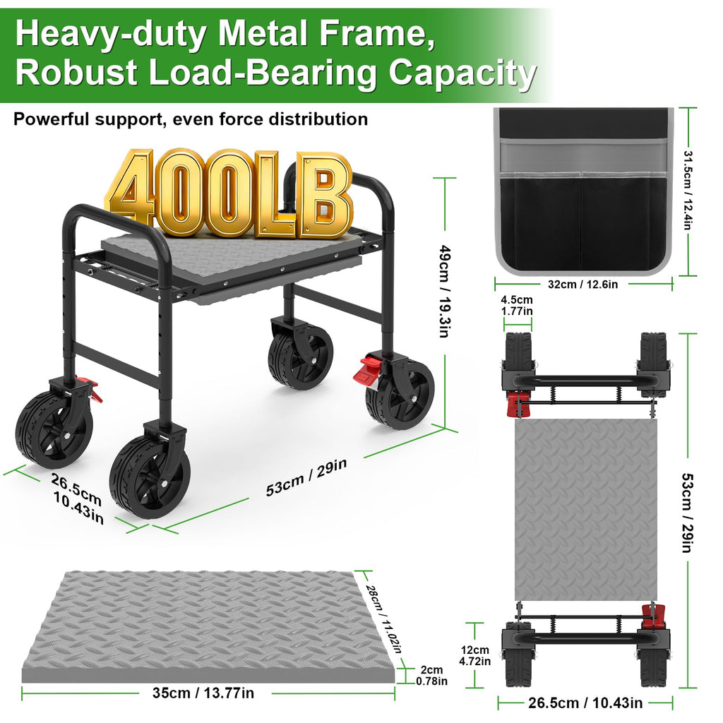 Rolling Garden Kneeler and Seat K759