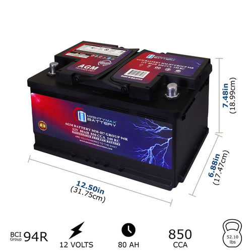 12V 80AH 850 CCA Replacement Battery Q1480