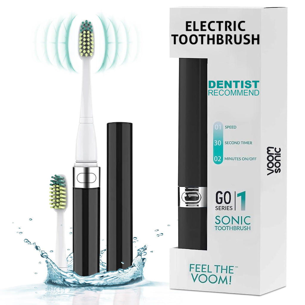 Black Blue 2-Pack Travel Electric Toothbrush Z525