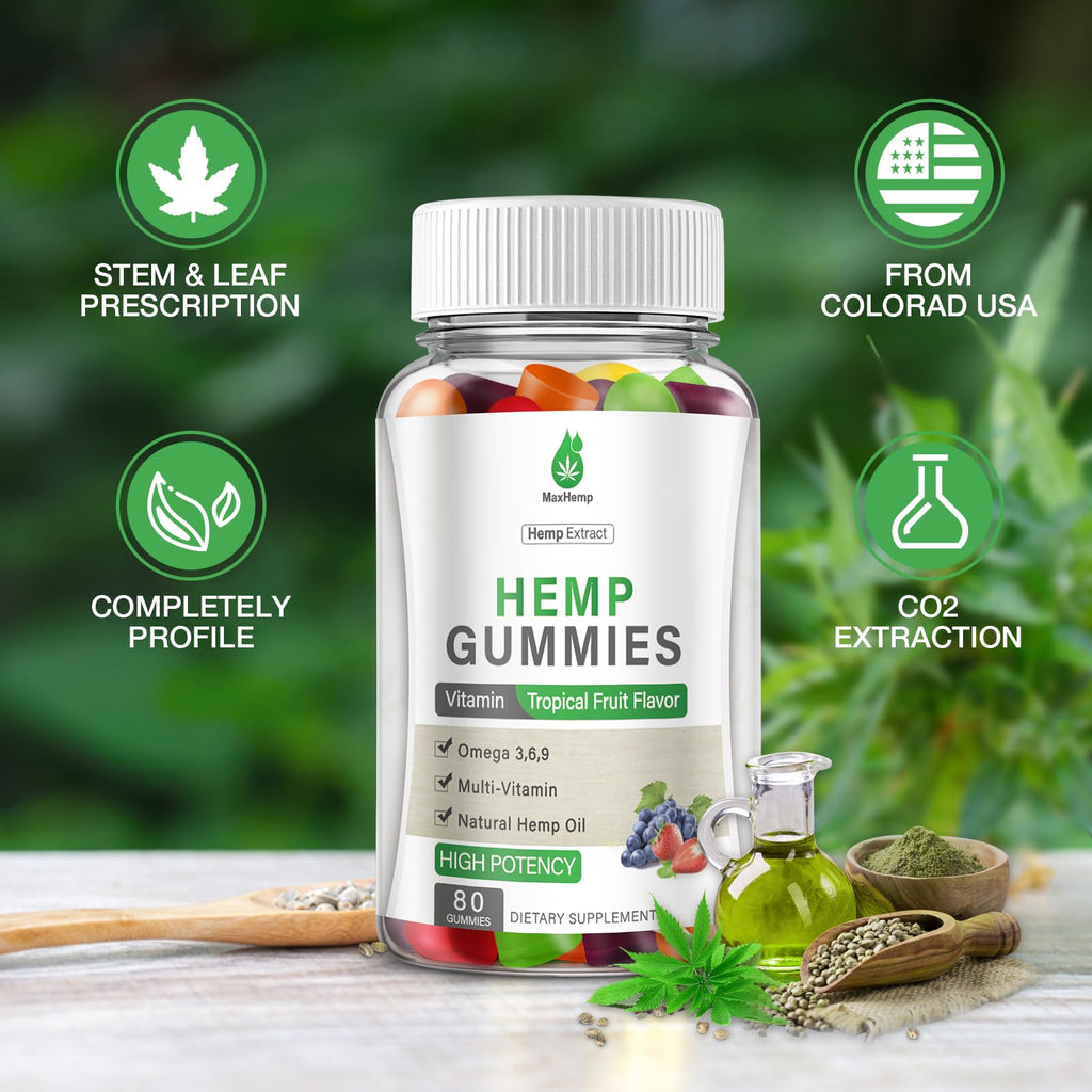 Hemp Gummies High Potency 2 Packs J5838