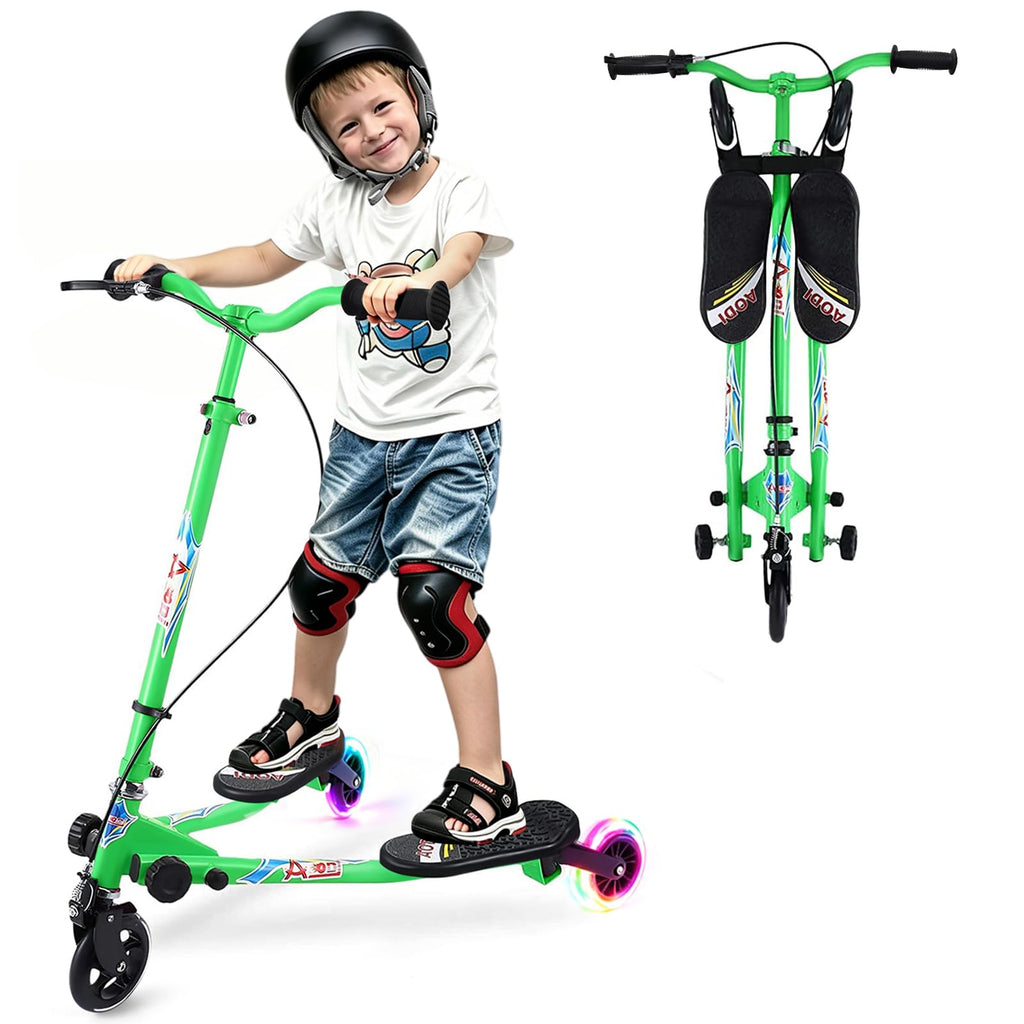 3 Wheels Foldable Swing Scooter with Adjustable Handlebar N326