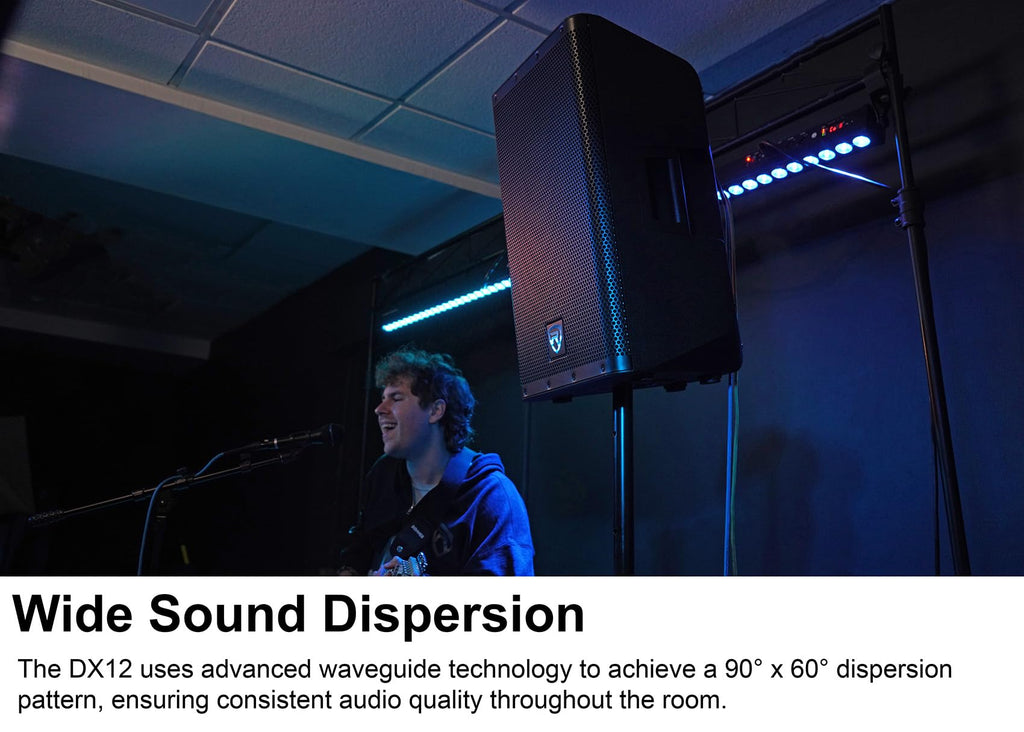 12" Powered DJ PA Speaker Pair with Stands M2778