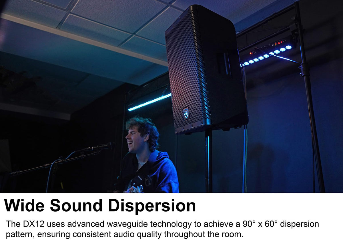 12" Powered DJ PA Speaker Pair with Stands M2778