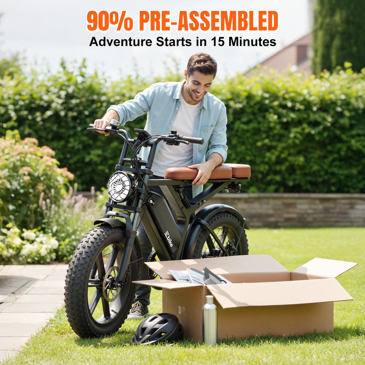 Electric Bike 48V 15 Ah Battery 2000W Peak Motor Z41570