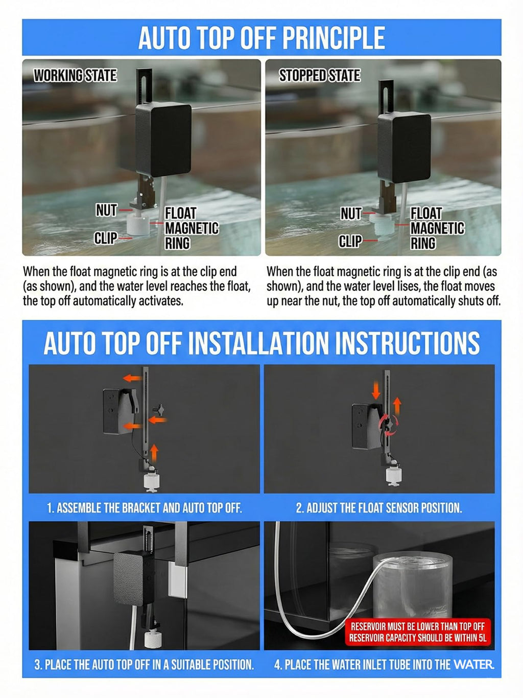 Auto Top Off System with Float Sensor P5262