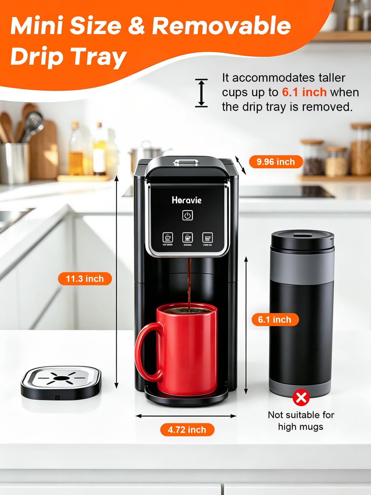 Black Single Serve Coffee Maker M956797