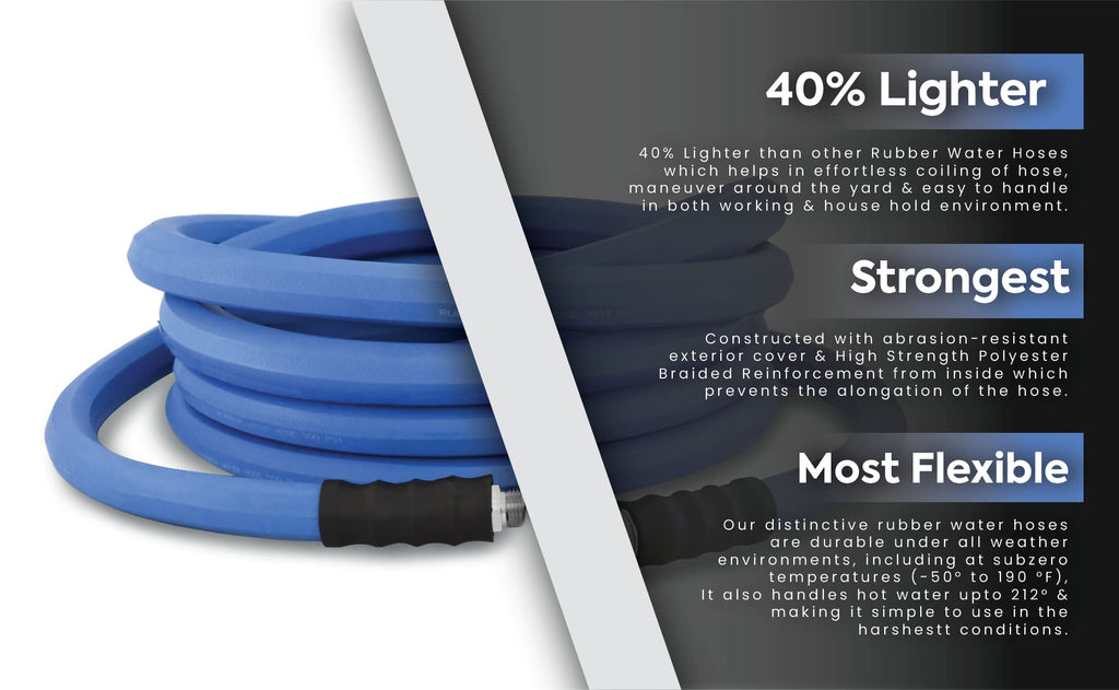 1" x 100' Rubber Garden Hose Y276601