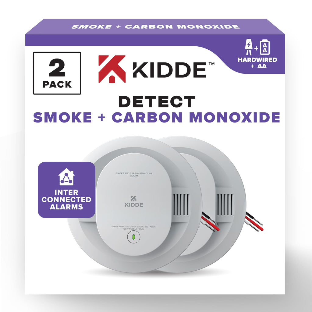 Hardwired Smoke & Carbon Monoxide Detector, 2 Pack N229874