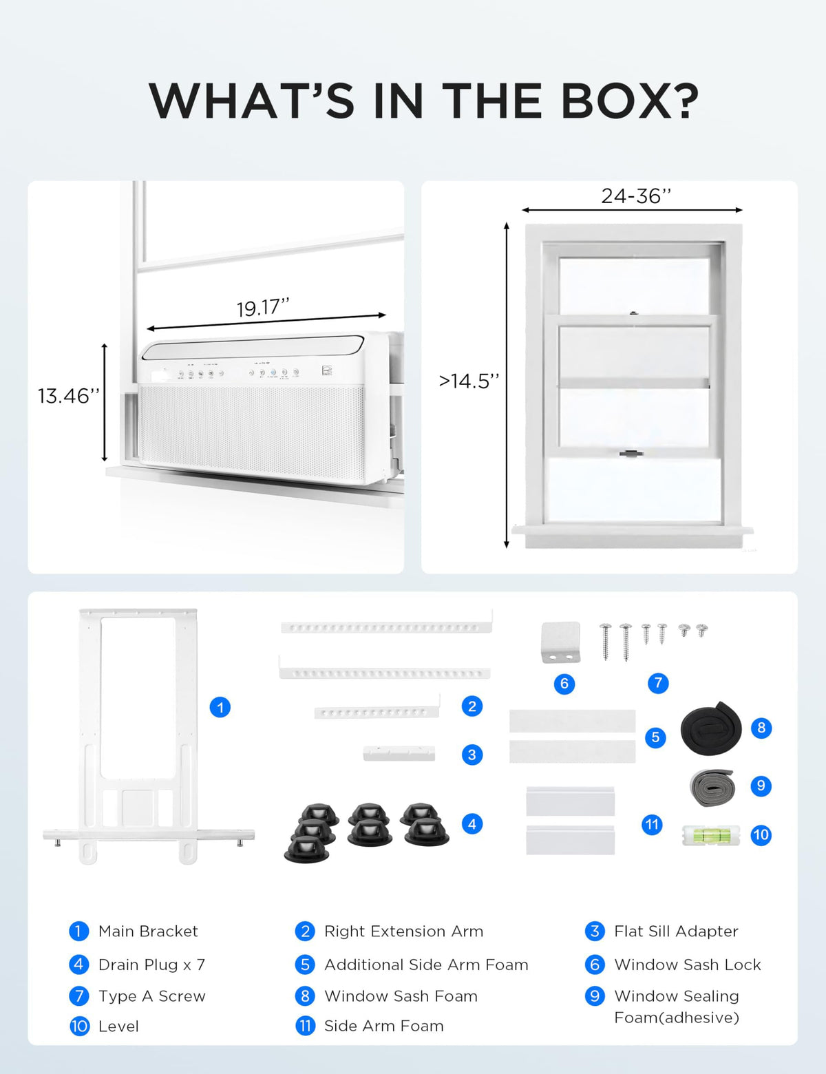 0,000 BTU U Shaped Window Air Conditioner F364992
