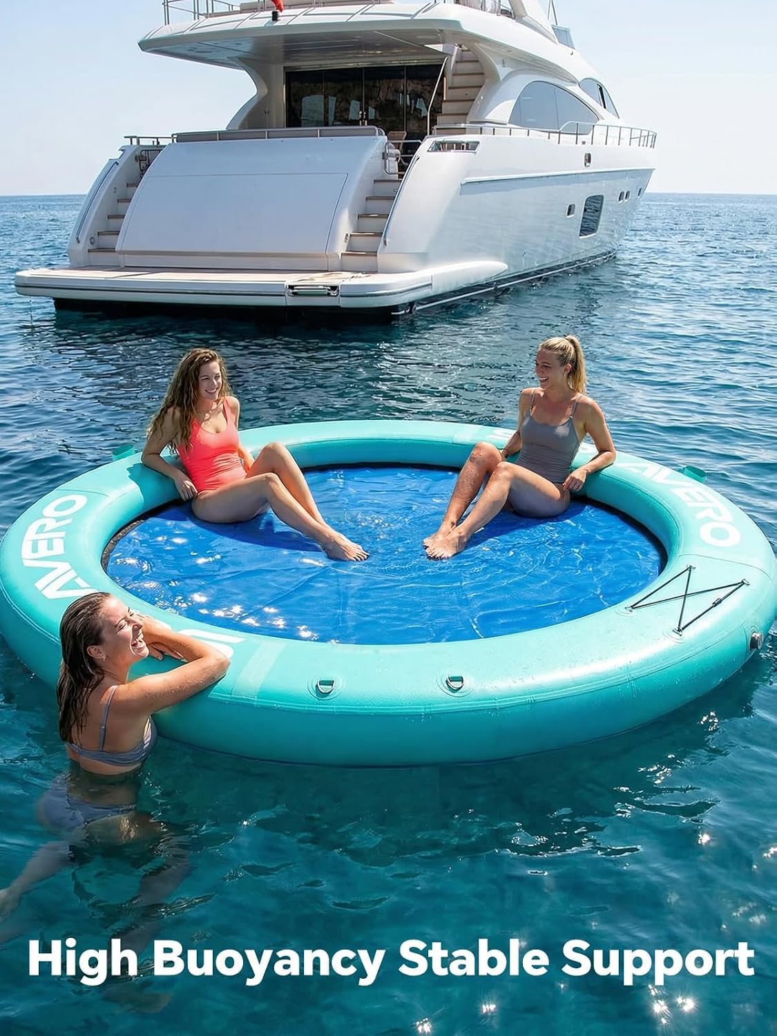 Inflatable Floating Dock and Water Hammock N535016