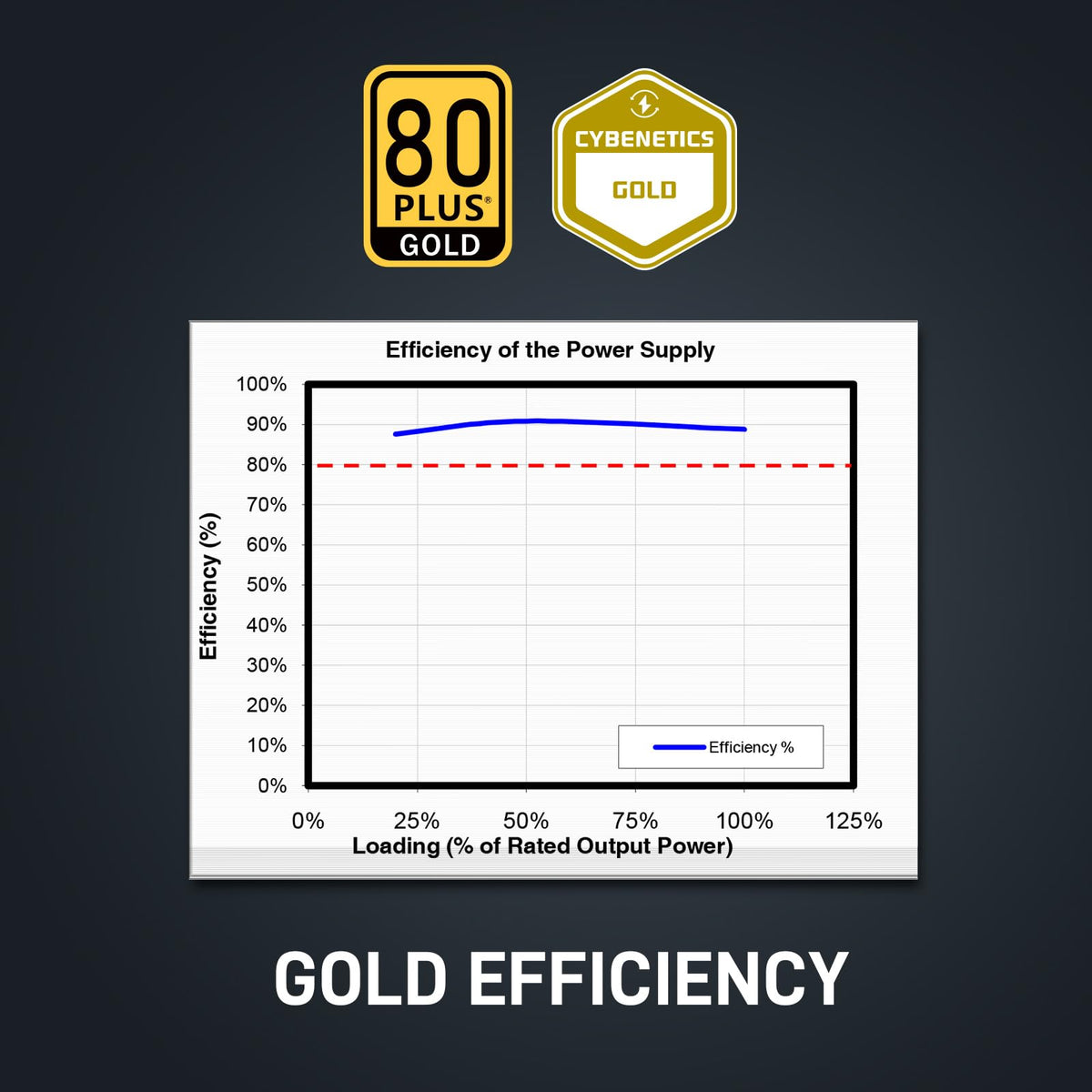 850W 80 Plus Gold Power Supply F747