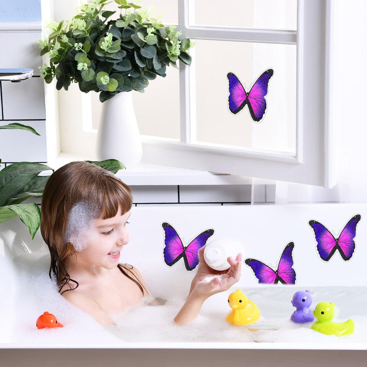 20 Pcs Non Slip Bathtub Stickers with Scraper C1231
