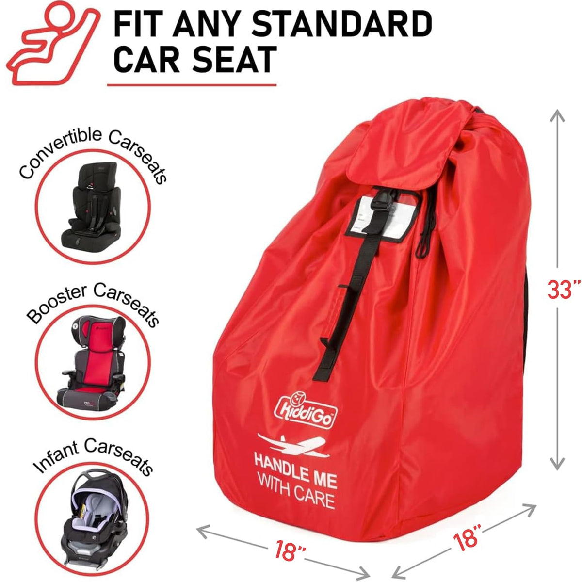 Red Car Seat Travel Bag F90307