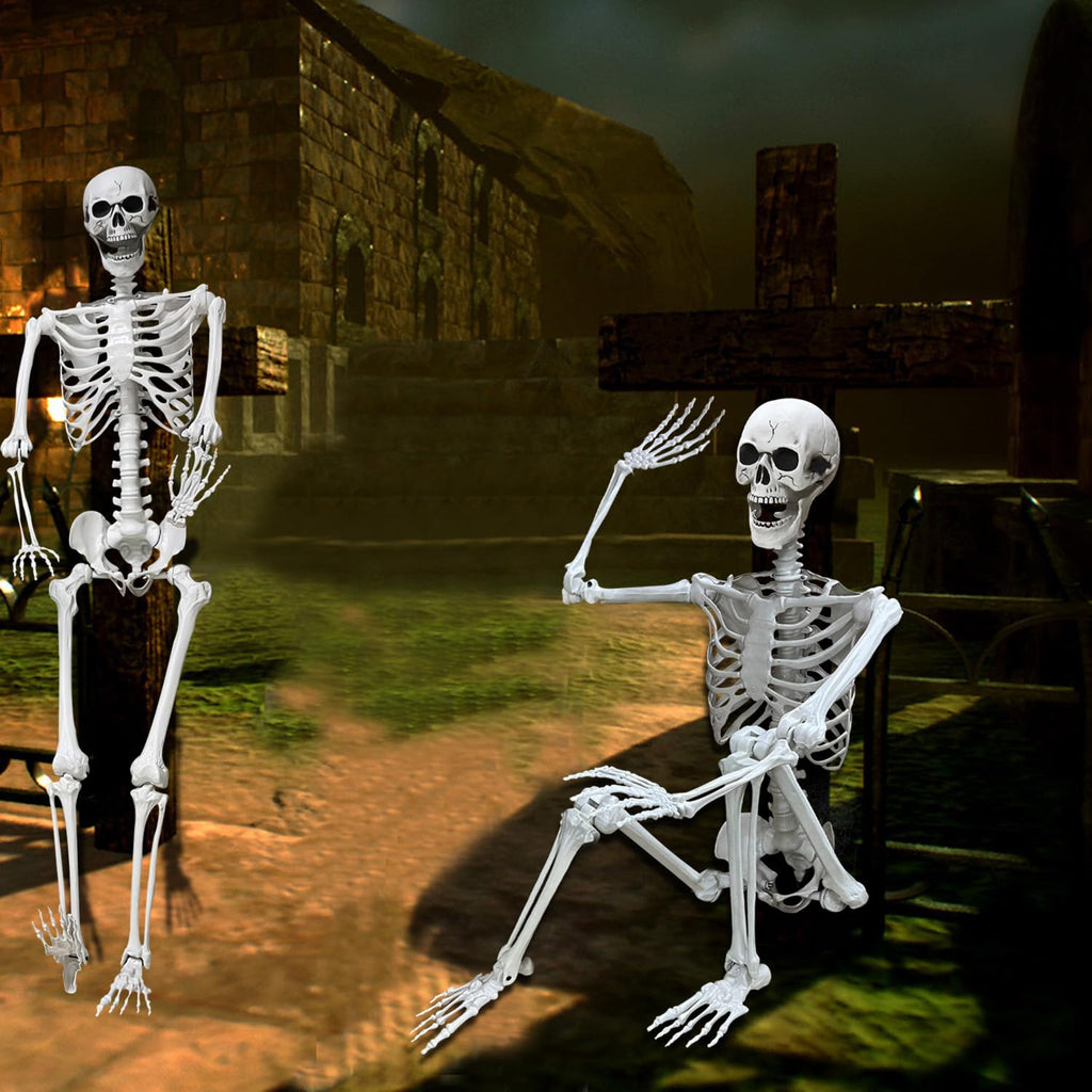 5.4Ft Life Size Human Skeleton with Movable Joints Z56299
