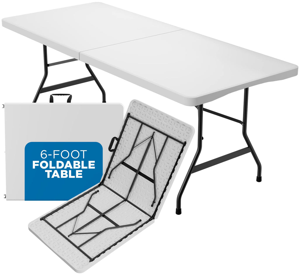 White Plastic Folding Table G4228