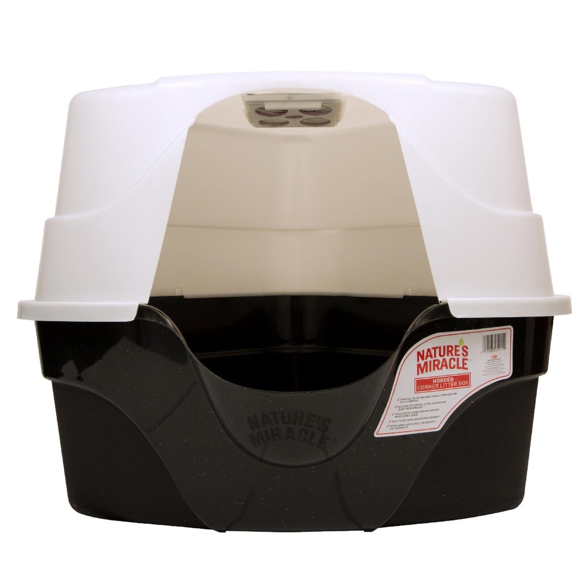 Hooded Corner Cat Litter Box with Charcoal Filter C282270