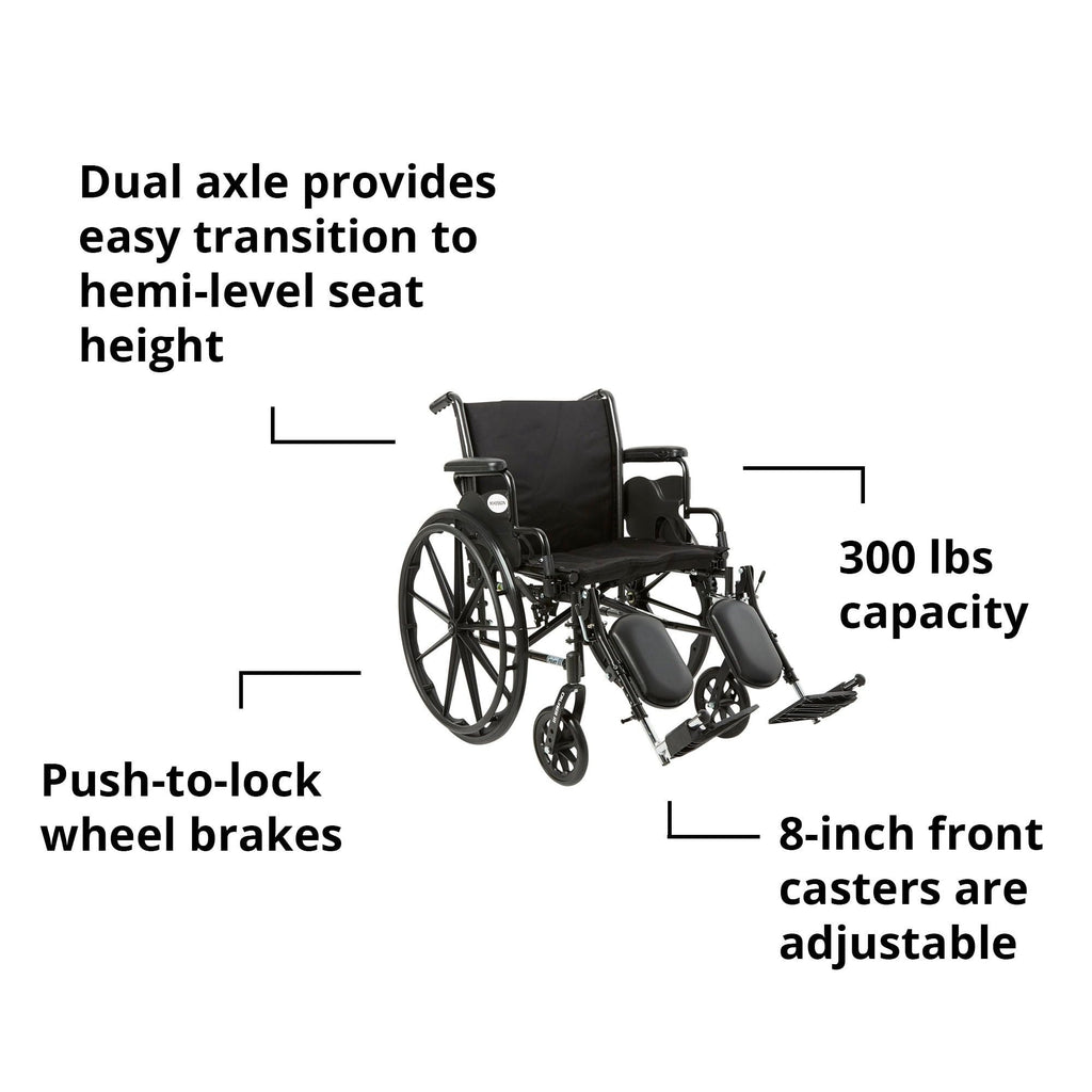 Black 20 in Wheelchair T5316