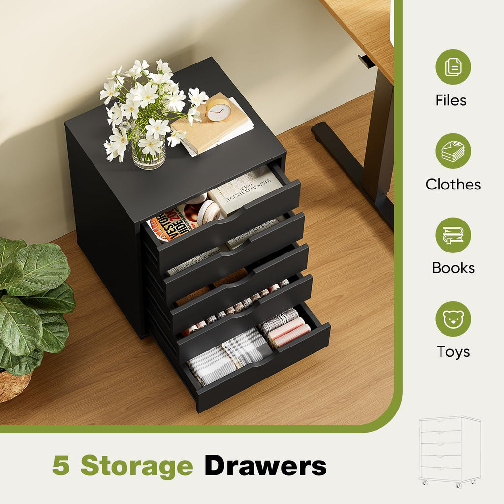 5 Drawer Wooden Dresser K464