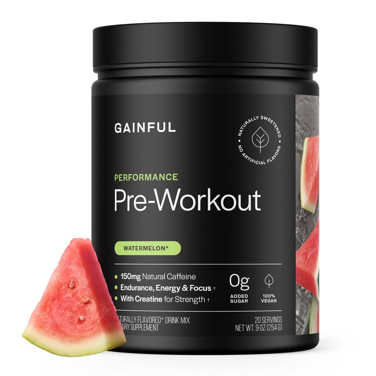 Pre-Workout Powder 3g Creatine Watermelon 20 Servings I4218
