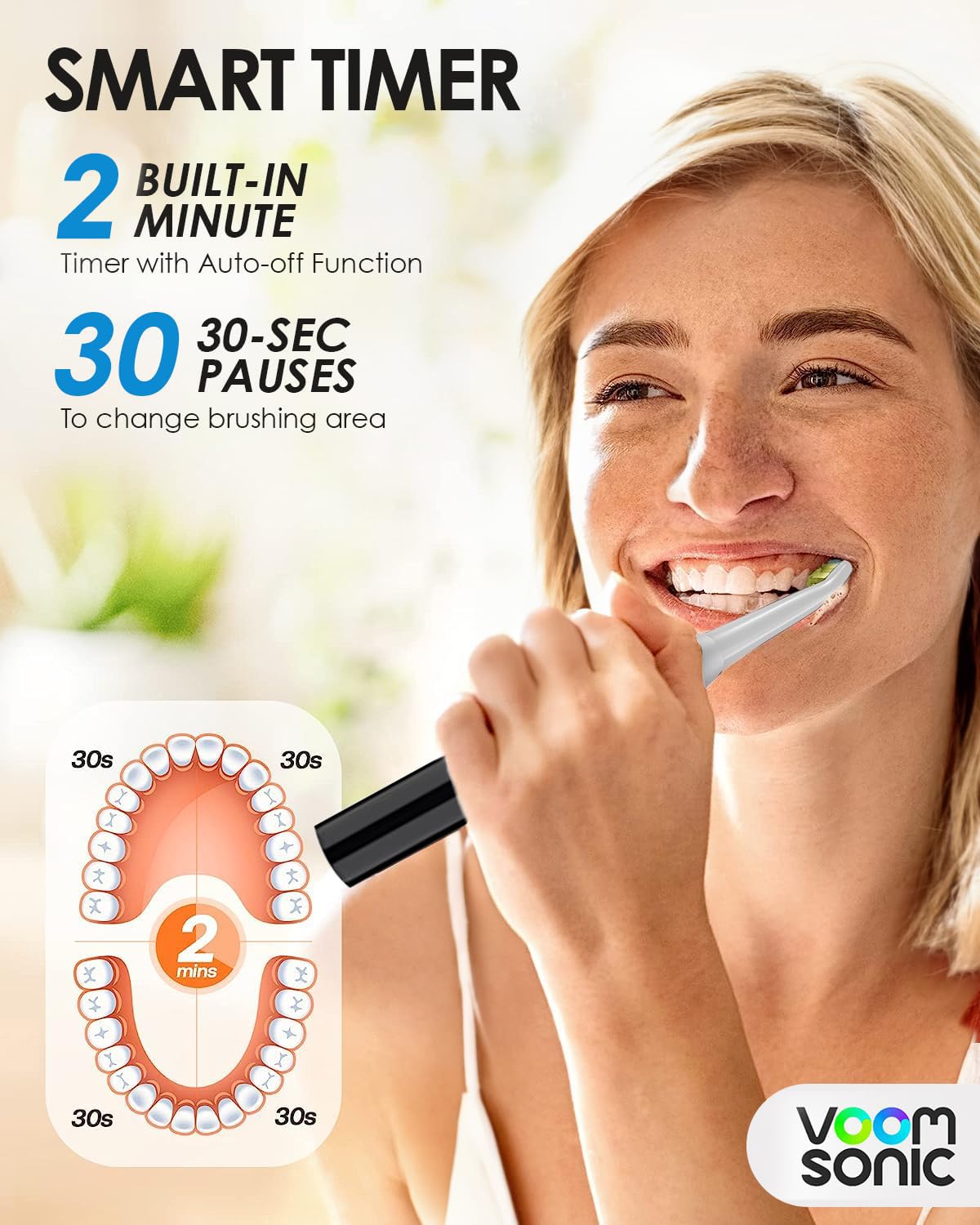 Black Blue 2-Pack Travel Electric Toothbrush Z525