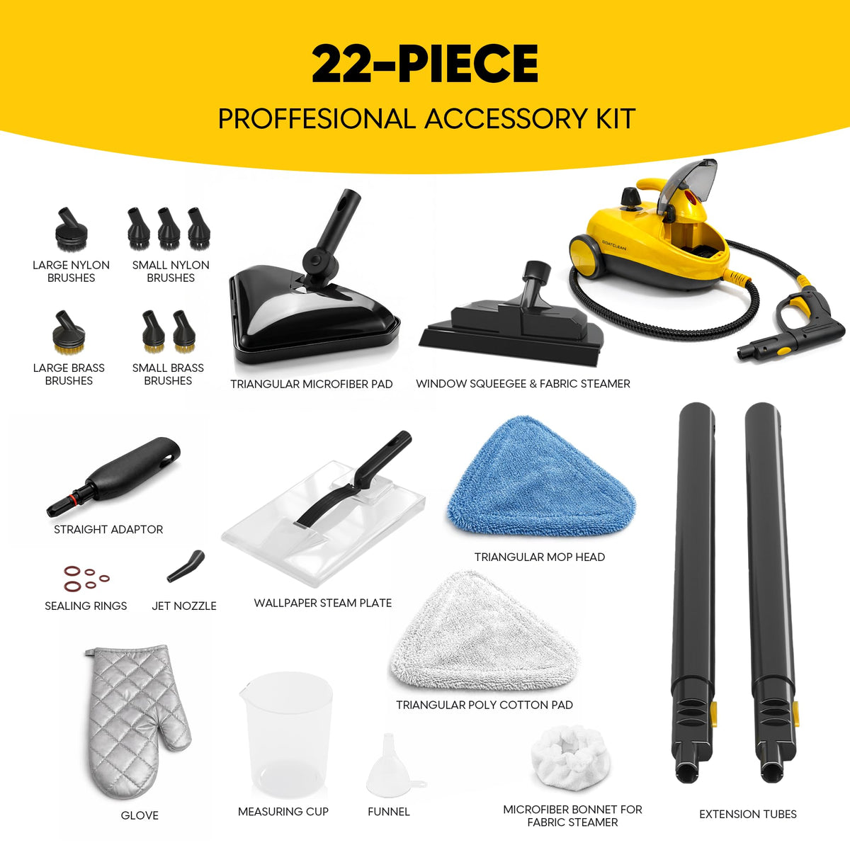 Heavy-Duty Steam Cleaner B23586