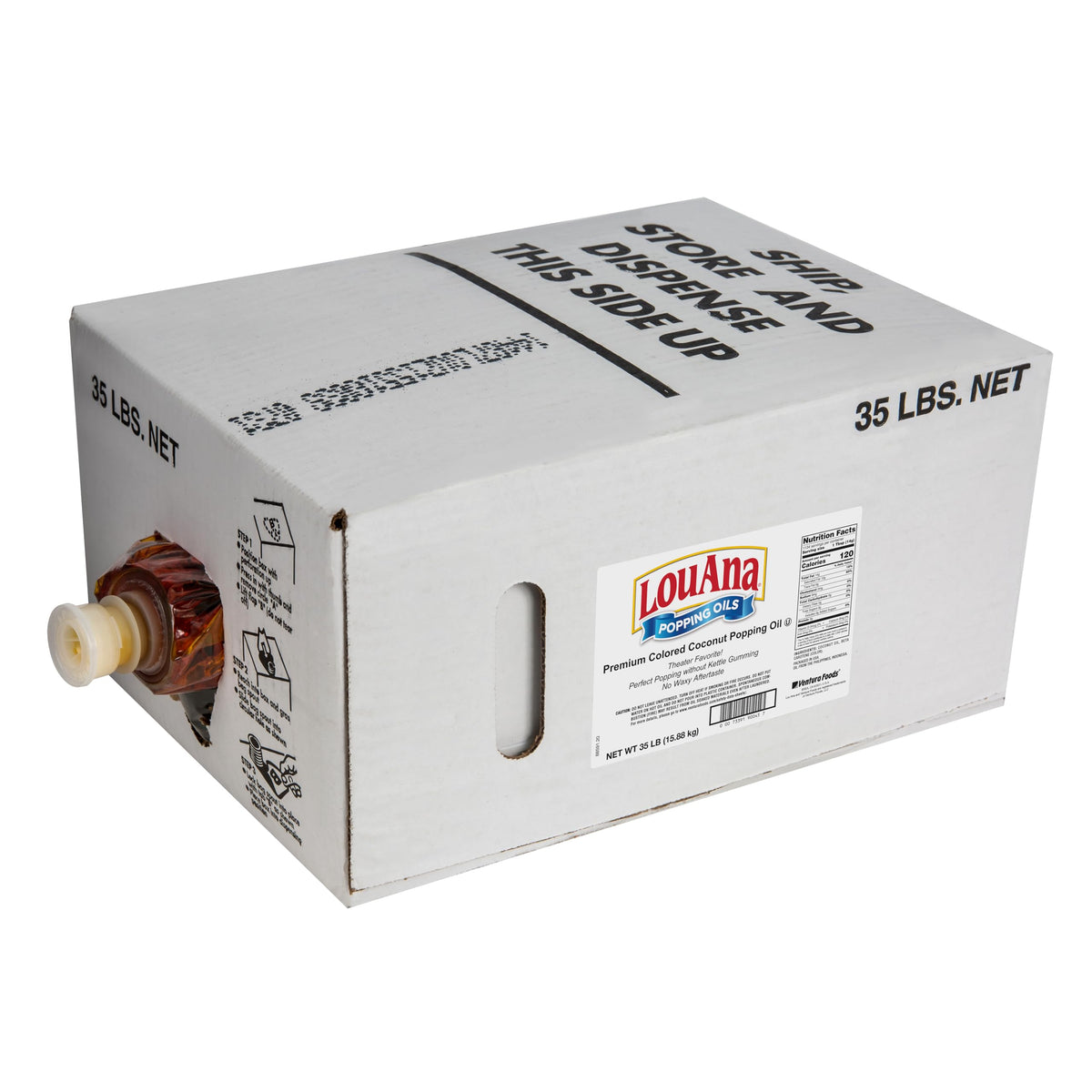 Colored Coconut Popcorn Popping Oil 35 lb O149491