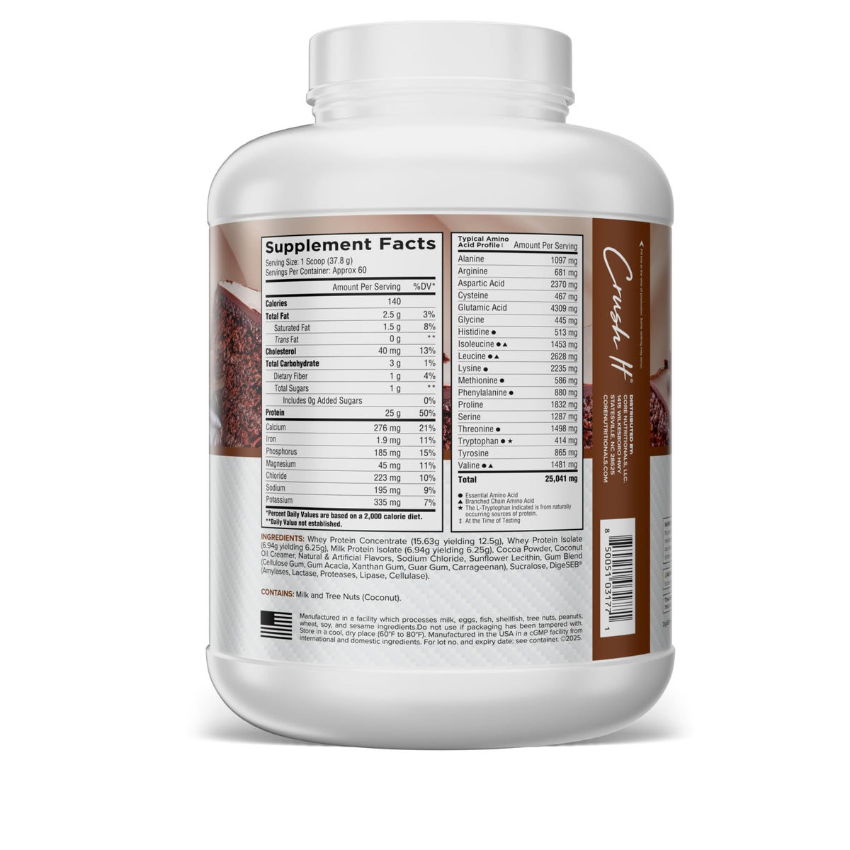 Whey Protein Blend with MCTs & Digestive Enzymes 60 Servings Z4672