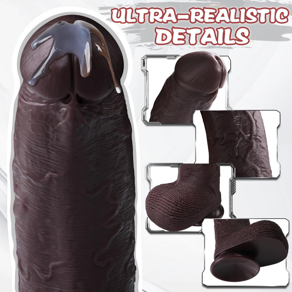12 inch Black Silicone Dildo R473641