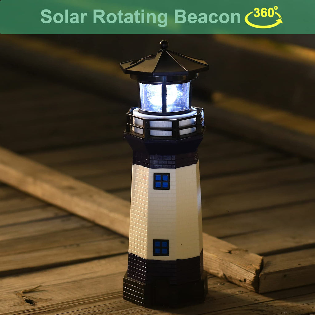 Solar LED Lighthouse Lamp Outdoor Decorative W6415