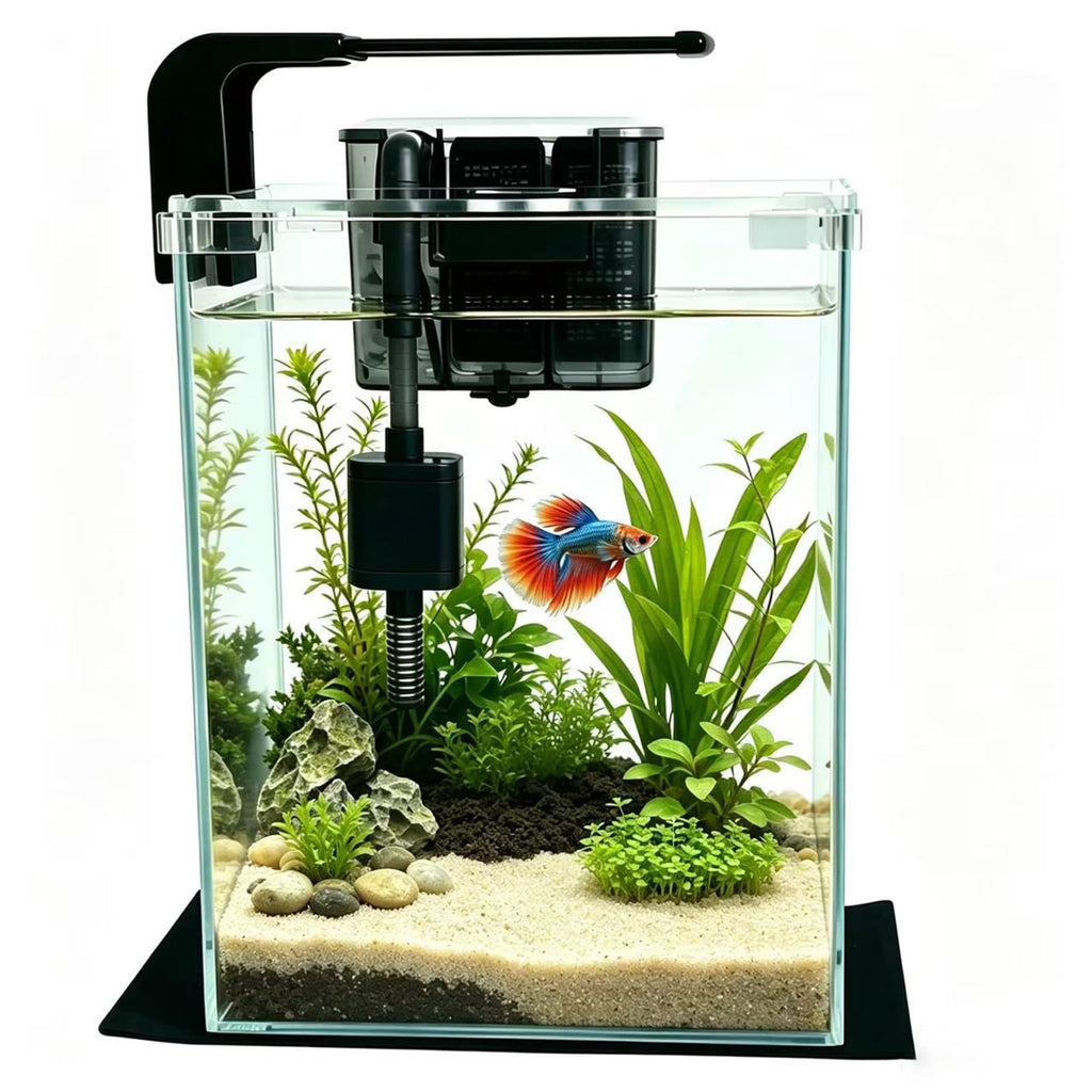 2 Gallon Betta Fish Tank with Filter and Light N7702