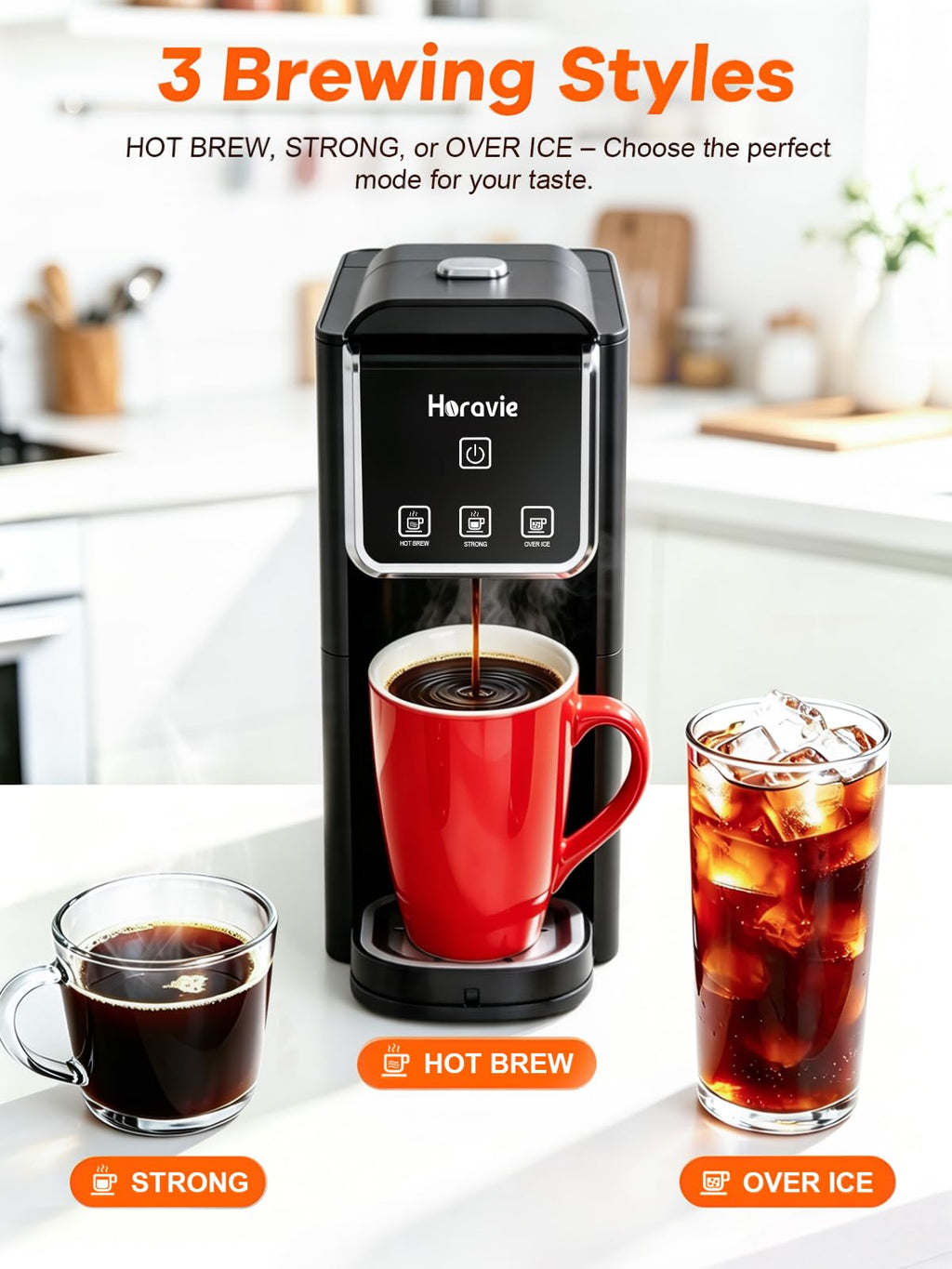Black Single Serve Coffee Maker M956797