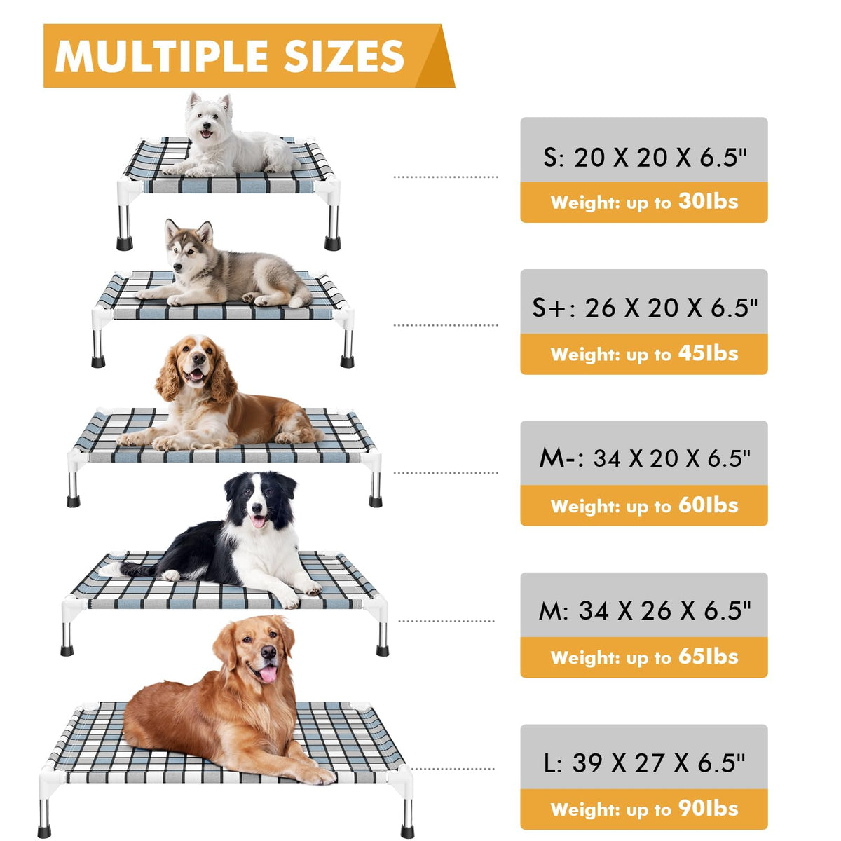 Elevated Outdoor Raised Dog Bed V72344
