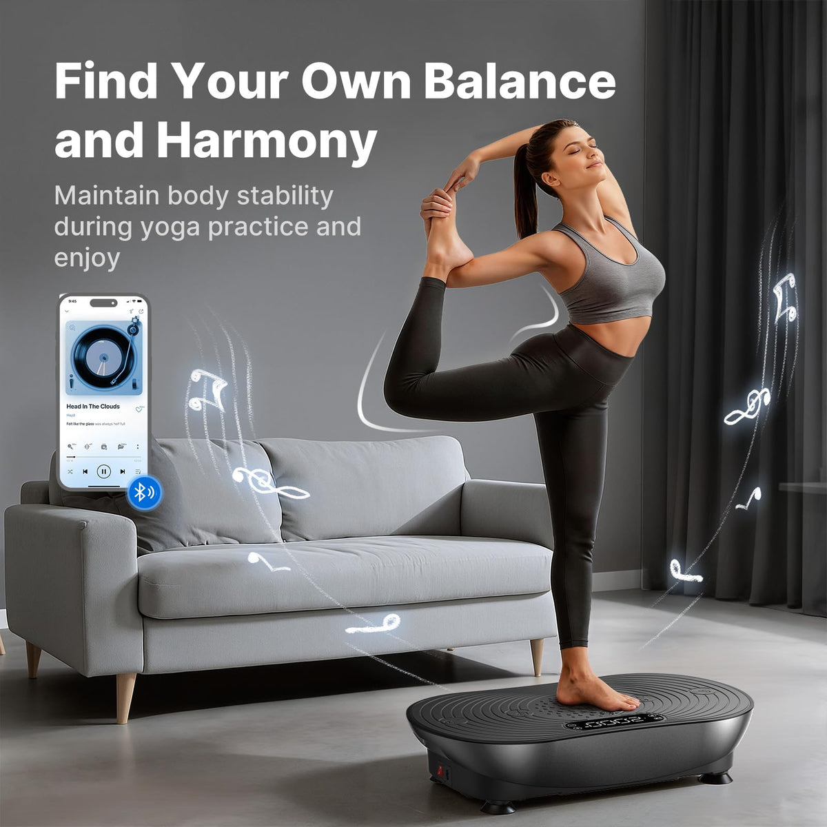 Vibration Plate Exercise Machine with Touchscreen R453038