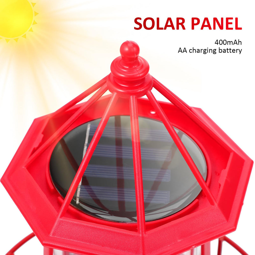 Solar Rotating Lighthouse Garden Light K756139