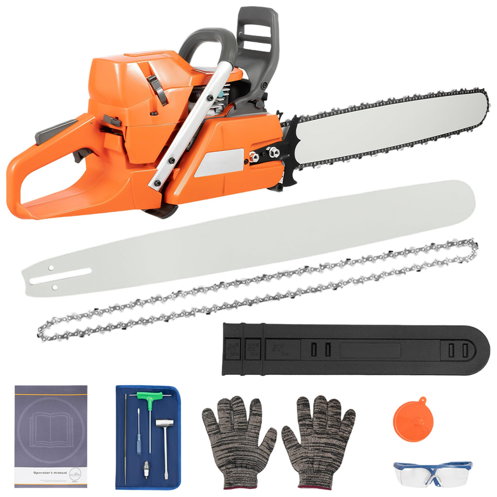 72CC Gas Chainsaw 2 Stroke 24'' Guide Board H649345