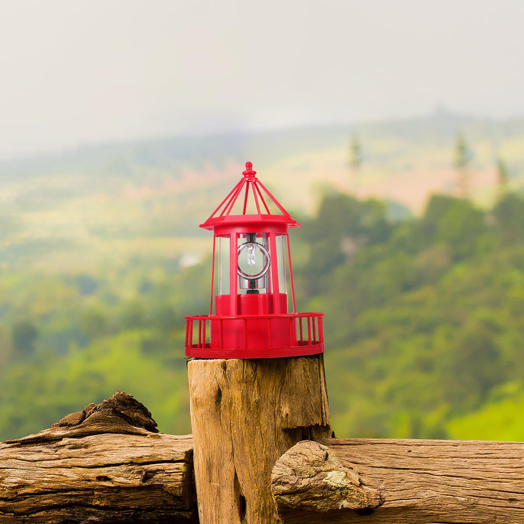 Solar Rotating Lighthouse Garden Light K756139