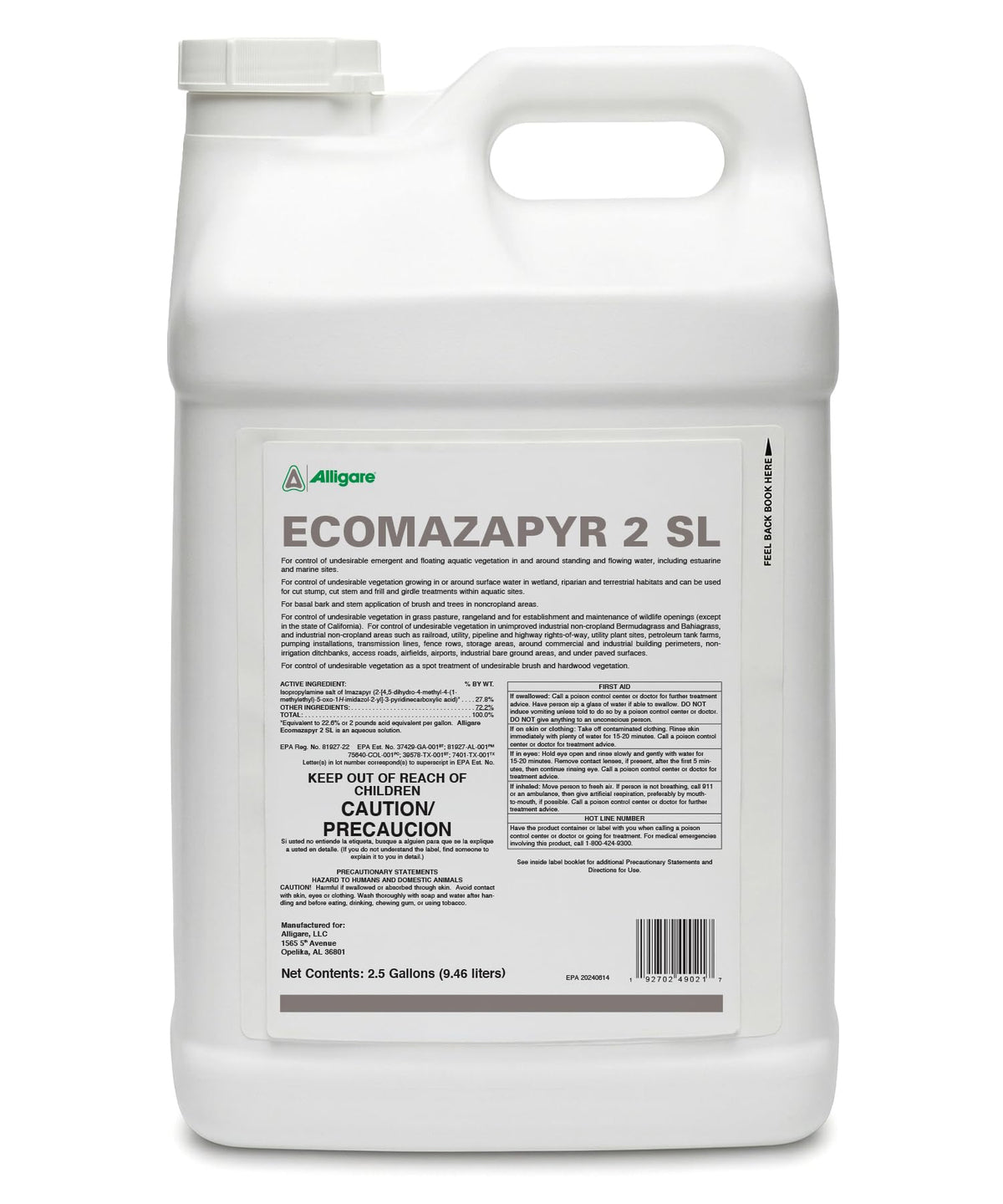 27.8% Imazapyr Herbicide 2.5 Gallon S287