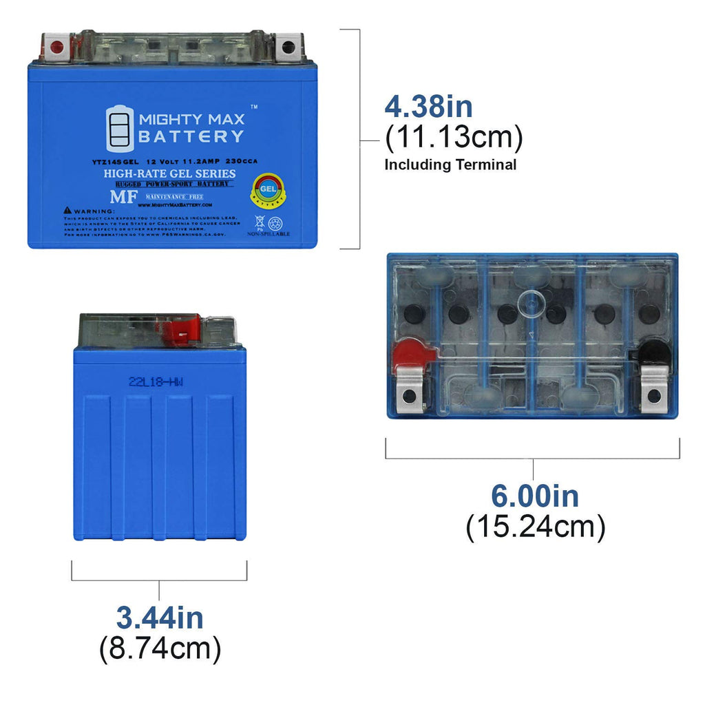 YTZ14S GEL Replacement Battery S60087