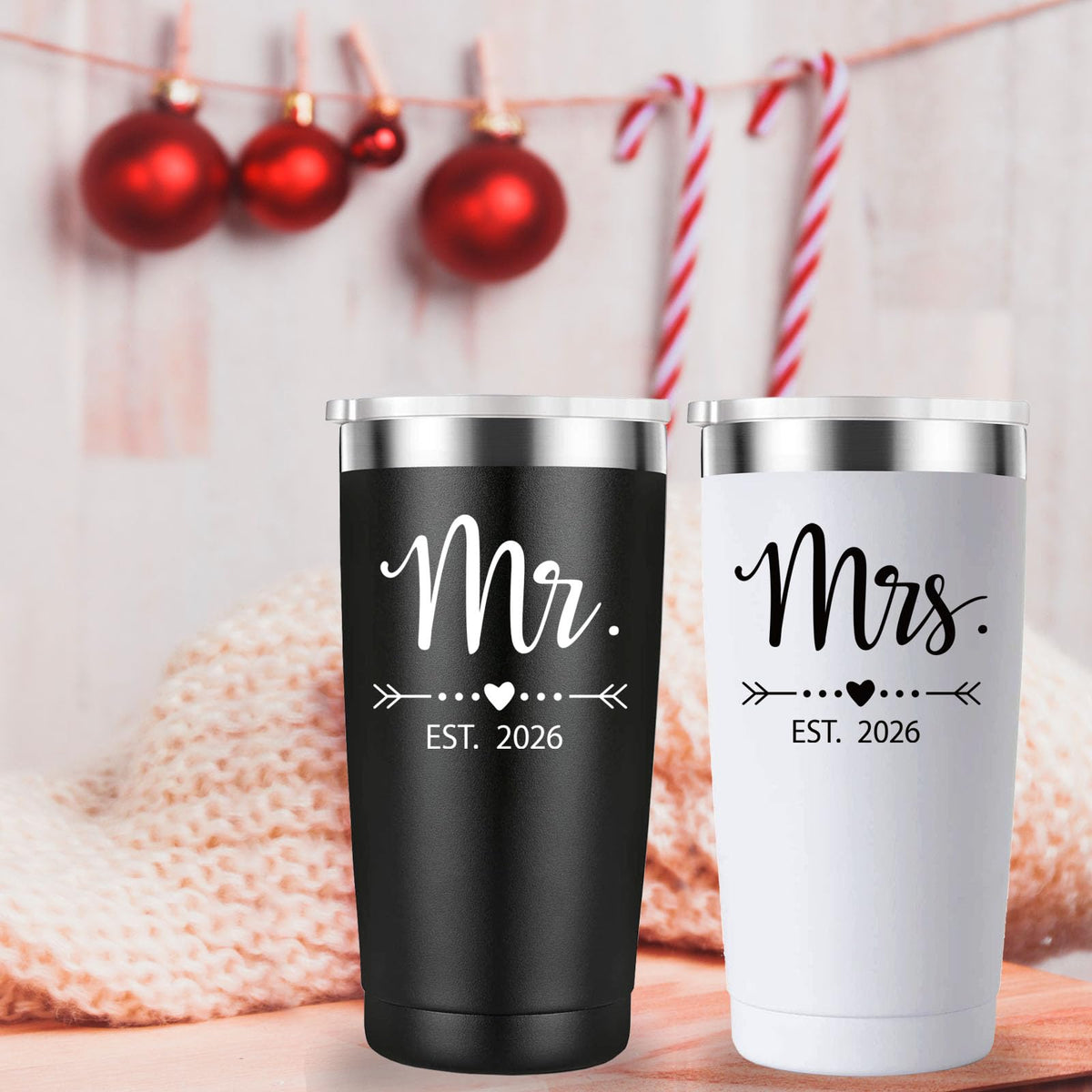 20 oz Black & White Tumbler T391050