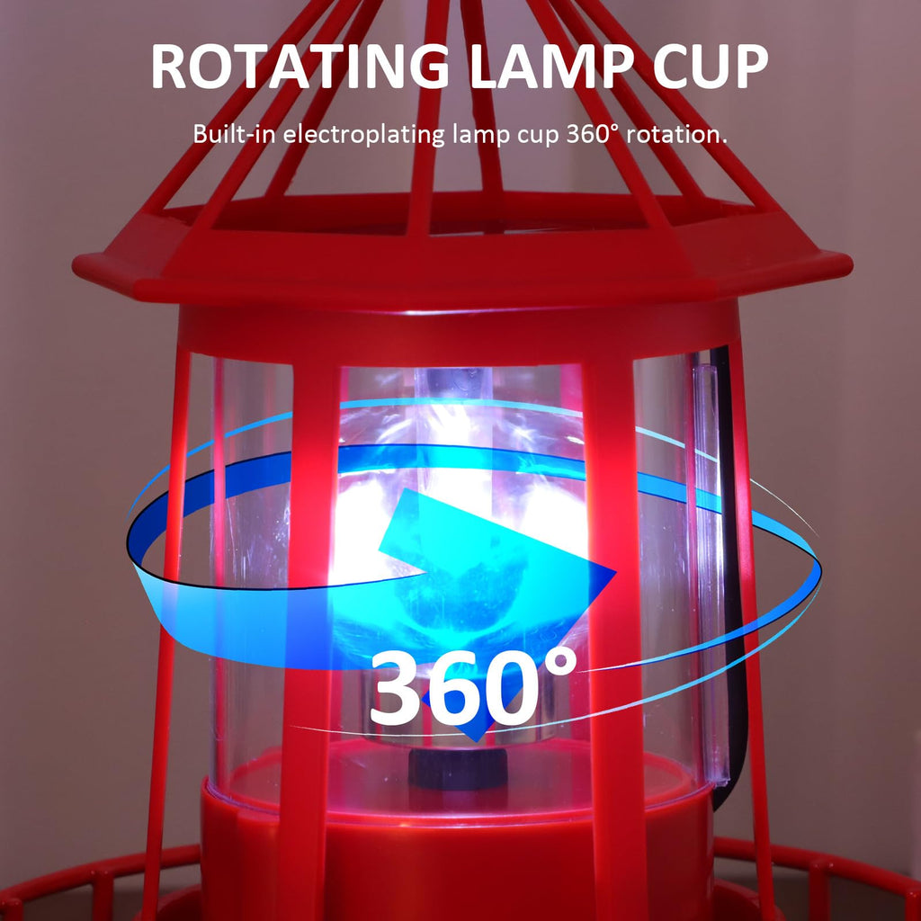 Solar Rotating Lighthouse Garden Light K756139