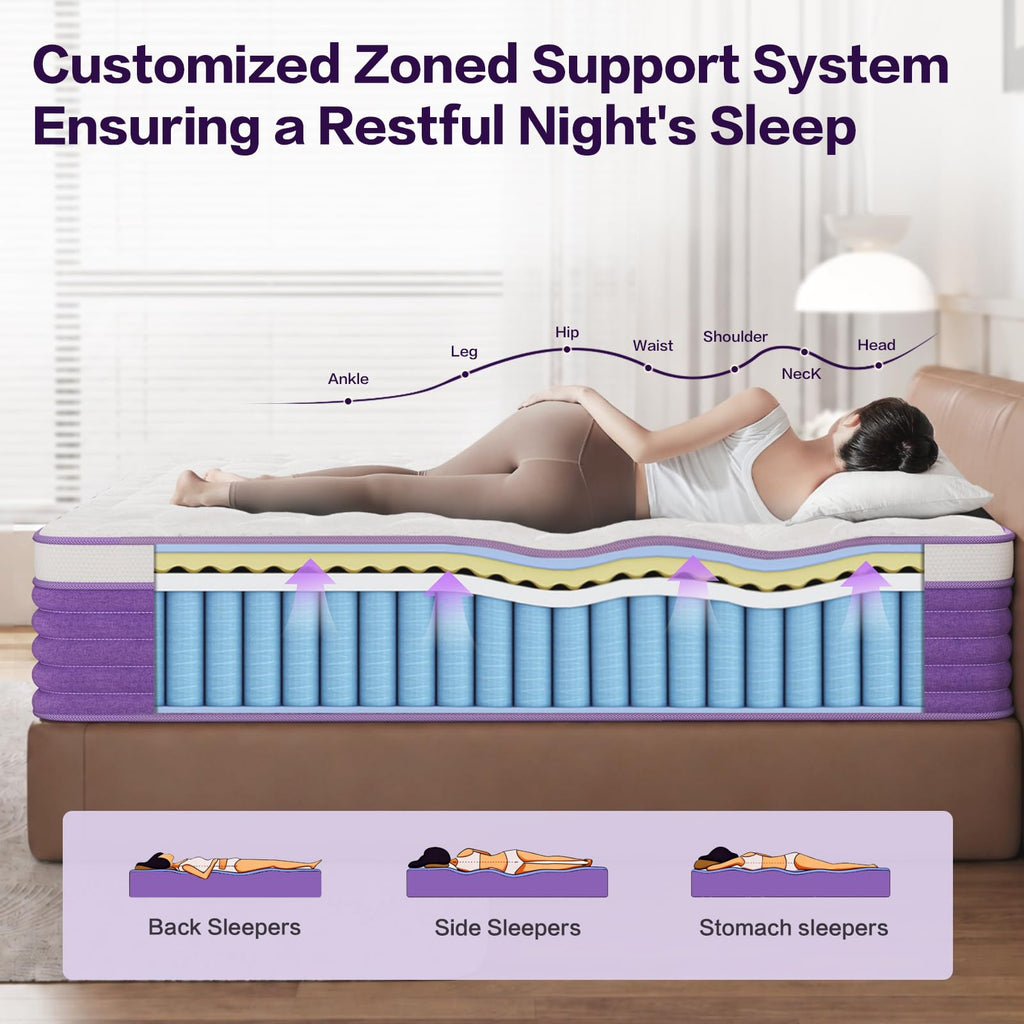 Queen 12 Inch Hybrid Mattress T761564