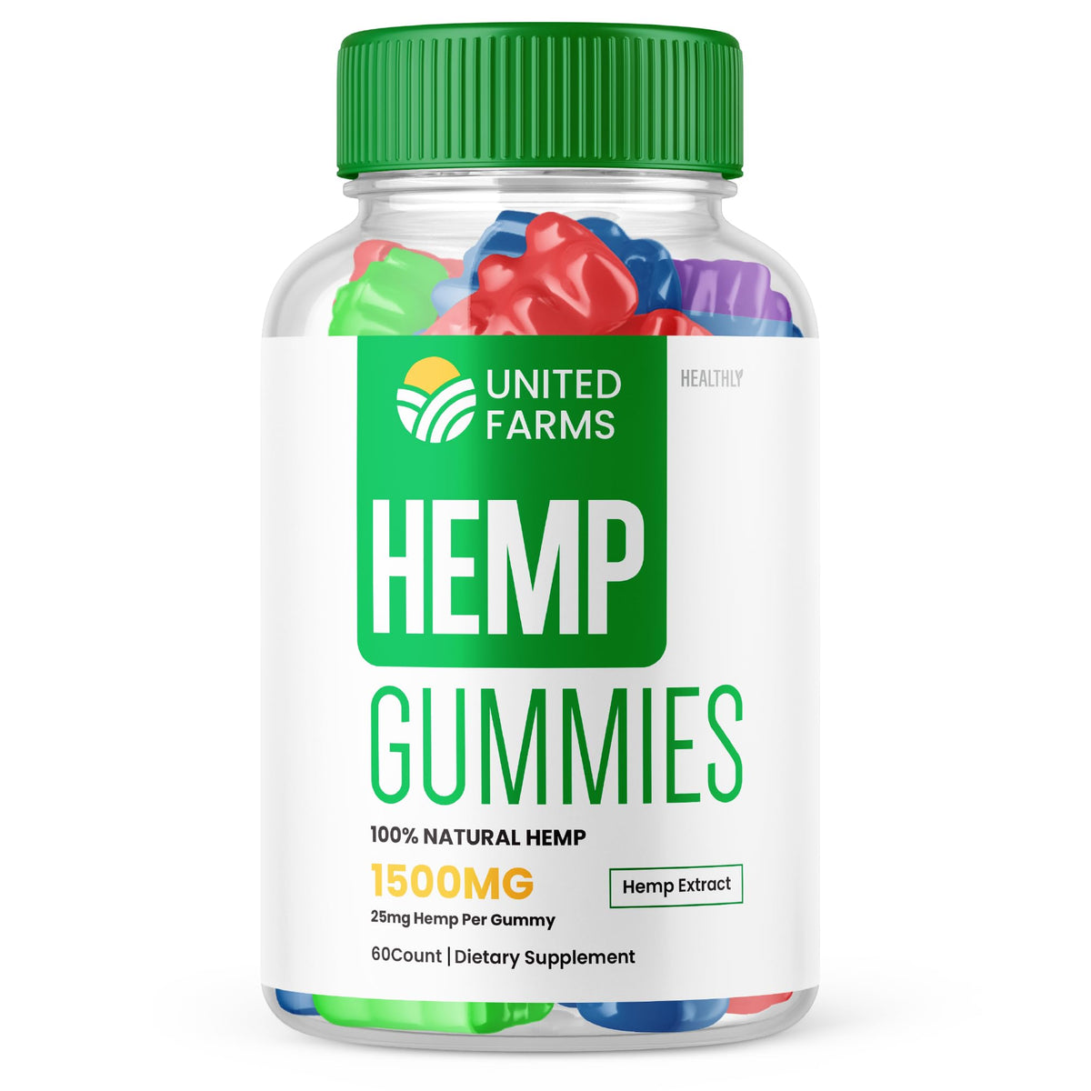 Hemp Extract Gummies 25mg 60 Gummies J46744