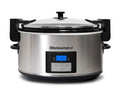 8.5-Quart Stainless Steel Programmable Slow Cooker with Locking Lid H715464