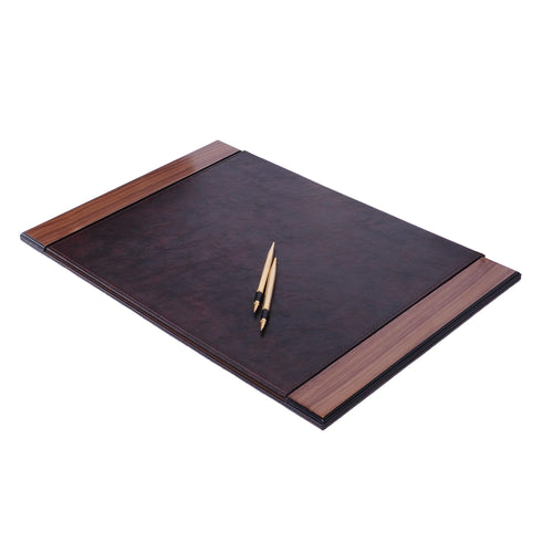 14 Piece Leather Wood Desk Organizer Set F87482