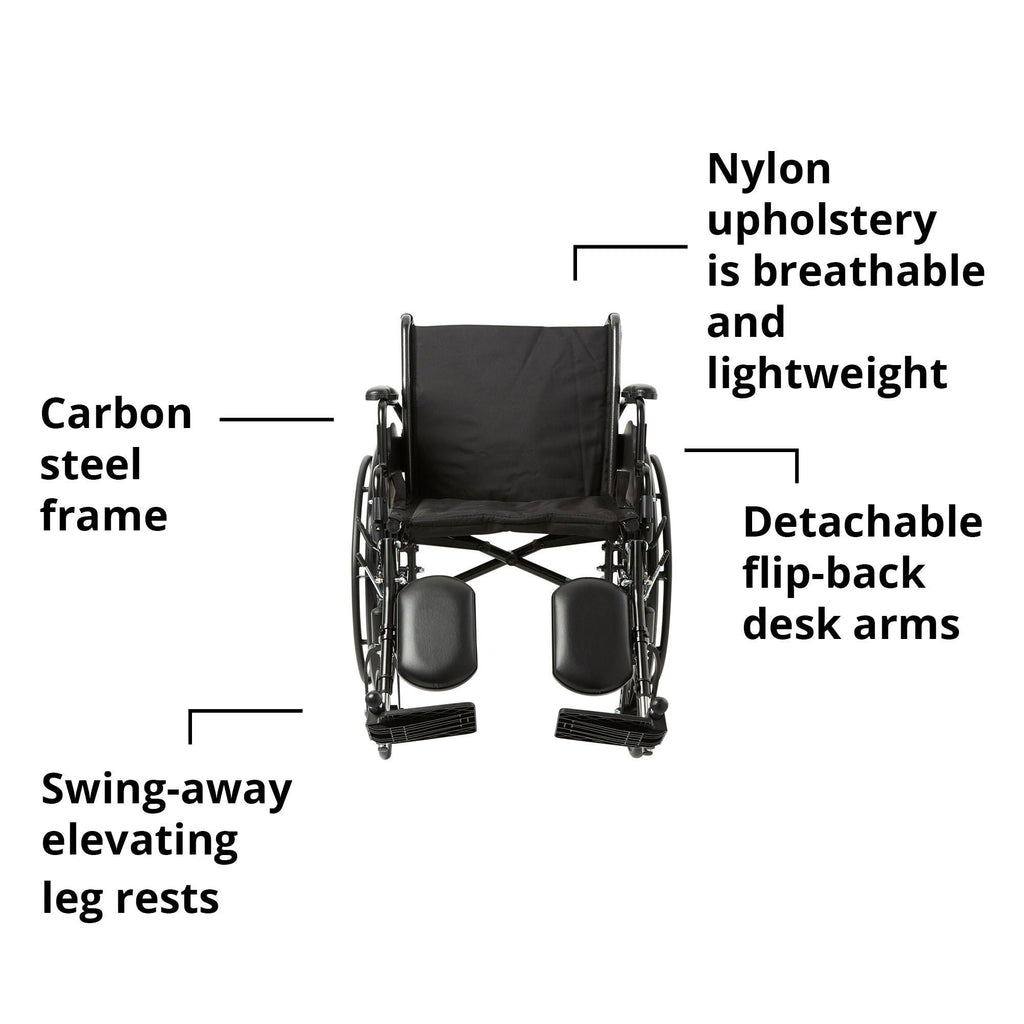 Black 20 in Wheelchair T5316